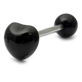 Eternal Heart Barbell black, 1.6g, 10.0L