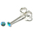 Silver Crystal Studs ST1 - ST2 - ST3 - ST8 - ST9 ST1, 1.5mm, 1 Pair Aqua AB - alternative image