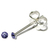 Silver Crystal Studs ST1 - ST2 - ST3 - ST8 - ST9 ST1, 1.5mm, 1 Pair Tanzanite - alternative image