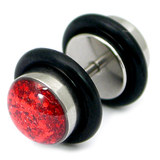 Steel Sparkle Fake Plug 1.2mm, 5mm, 8mm, Purple