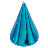 Titanium Threaded Cones 1.6mm 1.6mm, 4mm base, 6mm height. Single Cone, Turquoise