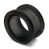 Acrylic Screw Flesh Tunnel 10-24mm 24mm, Black