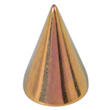 Titanium Cones 1.6mm, 6mm, Gold