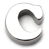 Steel Threaded Attachment - 1.6mm Cast Steel Alphabet 1.6 / Letter C (1.6mm) (casting only)