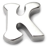 Steel Threaded Attachment - 1.6mm Cast Steel Alphabet - SKU 14583