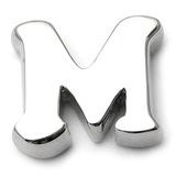 Steel Threaded Attachment - 1.6mm Cast Steel Alphabet 1.6 / Letter M (1.6mm) (casting only)