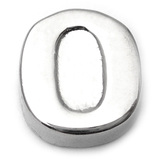 Steel Threaded Attachment - 1.6mm Cast Steel Alphabet 1.6 / Letter O (1.6mm) (casting only)