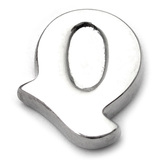 Steel Threaded Attachment - 1.6mm Cast Steel Alphabet 1.6 / Letter Q (1.6mm) (casting only)