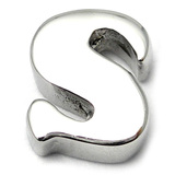 Steel Threaded Attachment - 1.6mm Cast Steel Alphabet 1.6 / Letter S (1.6mm) (casting only)