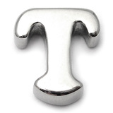 Steel Threaded Attachment - 1.6mm Cast Steel Alphabet 1.6 / Letter T (1.6mm) (casting only)