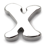 Steel Threaded Attachment - 1.6mm Cast Steel Alphabet 1.6 / Letter X (1.6mm) (casting only)