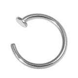 Steel Open Nose Ring 1.6mm, 7mm