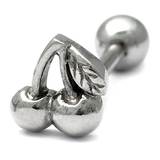 Steel Barbell with Cast Steel Attachment 1.6mm 1.6mm, 12mm, Cherries