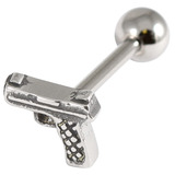 Steel Barbell with Cast Steel Attachment 1.6mm 1.6mm, 16mm, Gun