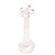Bioflex Push-fit Labret with 925 Sterling Silver Claw Set Crystal Star - SKU 14847