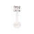 Bioflex Push-fit Labret with 925 Sterling Silver Claw Set Square Gem - SKU 14931