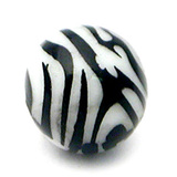 Acrylic Zebra Ball - SKU 14997