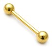 Gold Plated Steel Barbells 1.6mm, 8mm, 4mm
