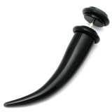 Acrylic Plain Fake Claw Stretchers 1.2mm, 6mm, 4mm, Black