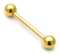 Gold Plated Steel Barbells 1.6mm, 14mm, 5mm