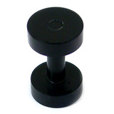 Acrylic Screw Flesh Tunnel 2-8mm 2 (no hole down middle) / black