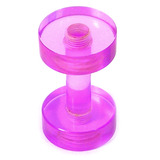 Acrylic Screw Flesh Tunnel 2-8mm 2 (no hole down middle) / uv purple