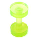 Acrylic Screw Flesh Tunnel 2-8mm 2 (no hole down middle) / uv green