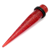 Acrylic Glitter Stretchers 3mm, Red