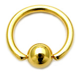 22ct Gold Plated Steel BCRs 1.2mm, 10mm, 4mm