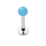 Acrylic Neon Labrets 1.2mm 1.2mm x 6mm / blue