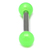 Acrylic Neon Ball Micro Barbell 1.2mm 1.2mm, 8mm, 3mm, Green - alternative image