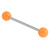 Acrylic Neon Barbell 1.6mm 1.6mm, 10mm, 5mm, Orange - alternative image