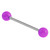 Acrylic Neon Barbell 1.6mm 1.6mm, 10mm, 5mm, Purple - alternative image