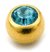 22ct Gold Plated Steel (PVD) Jewelled Balls - SKU 1530