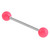 Acrylic Neon Barbell 1.6mm 1.6mm, 10mm, 6mm, Pink - alternative image