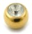 22ct Gold Plated Steel (PVD) Jewelled Balls - SKU 1542