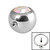 Steel Clip in Jewelled Balls 3mm - SKU 15492