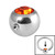 Steel Clip in Jewelled Balls 3mm - SKU 15497