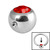 Steel Clip in Jewelled Balls 3mm - SKU 15499