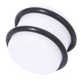 Acrylic Plug 12-24mm 18mm, White