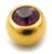 22ct Gold Plated Steel (PVD) Jewelled Balls - SKU 1551