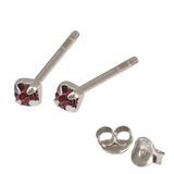 Silver Crystal Studs ST11 - ST12 - ST13 - Claw Set - SKU 15546