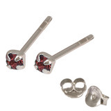 Silver Crystal Studs ST11 - ST12 - ST13 - Claw Set - SKU 15547