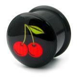 Acrylic Logo Plugs 6-14mm 6mm, Cherries
