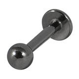 Black Steel Labret 1.6mm, 12mm, 4mm