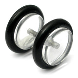 Acrylic Fake Plugs 1.2mm, 5mm, 6mm, Clear