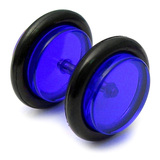 Acrylic Fake Plugs 1.2mm, 5mm, 6mm, Blue