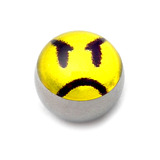 Steel Logo Balls - Pictures 1.6mm, 6mm, Angry Face