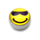 Steel Logo Balls - Pictures 1.6mm, 6mm, Cool Smiley