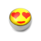 Steel Logo Balls - Pictures 1.6mm, 6mm, Love Heart Smiley